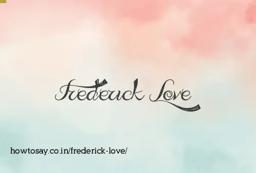 Frederick Love