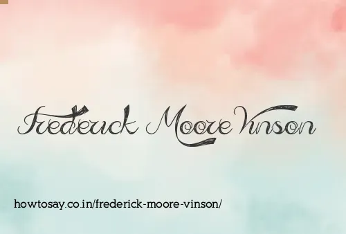 Frederick Moore Vinson