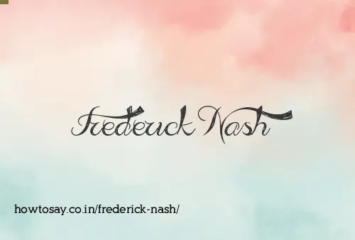 Frederick Nash
