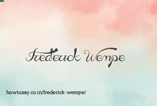 Frederick Wempe