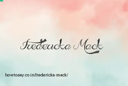 Fredericka Mack