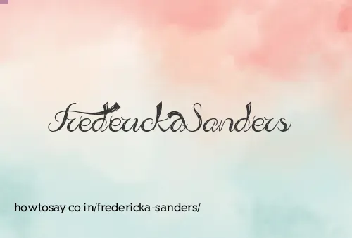 Fredericka Sanders