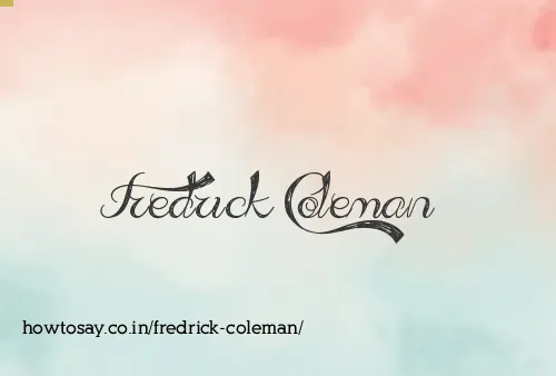 Fredrick Coleman