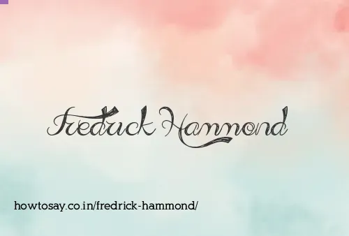 Fredrick Hammond