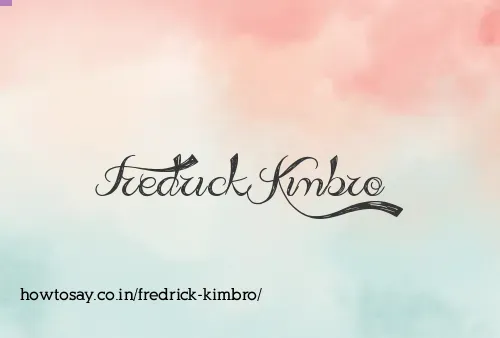Fredrick Kimbro
