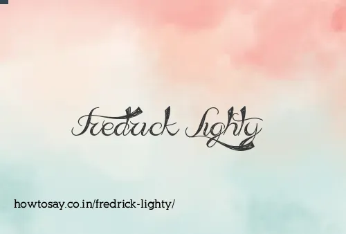 Fredrick Lighty
