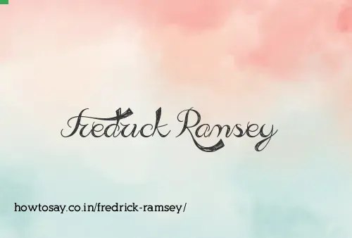 Fredrick Ramsey