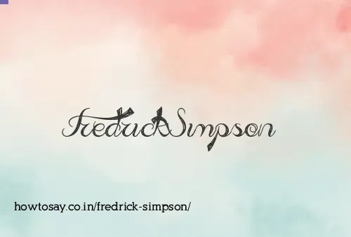 Fredrick Simpson