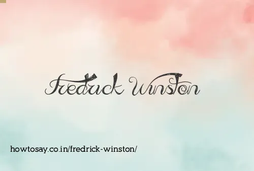 Fredrick Winston