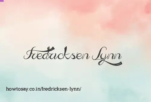 Fredricksen Lynn