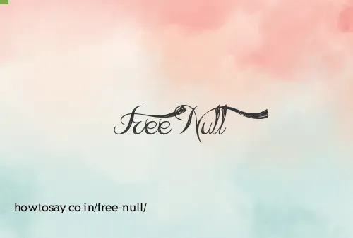 Free Null