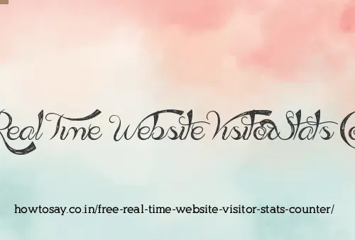 Free Real Time Website Visitor Stats Counter