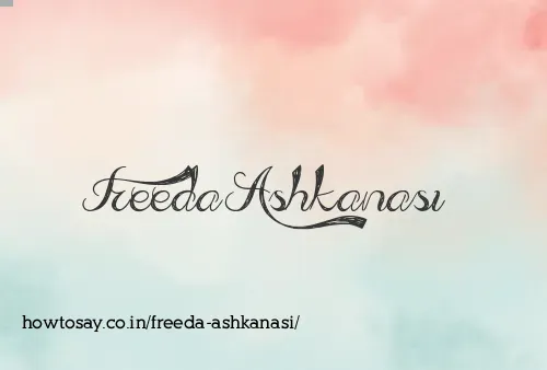 Freeda Ashkanasi