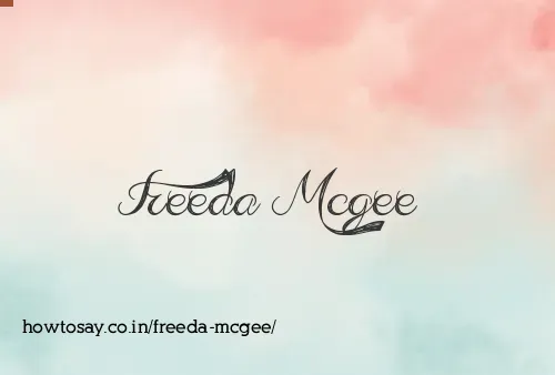 Freeda Mcgee