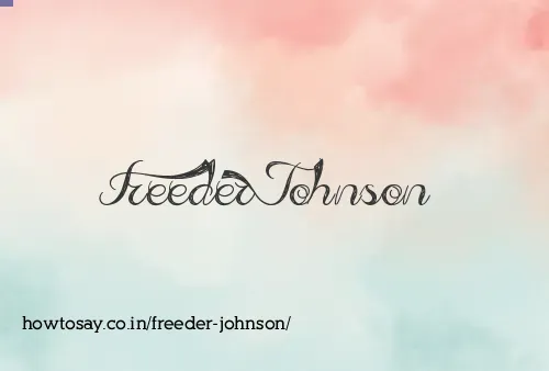 Freeder Johnson