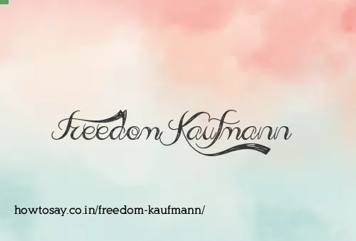 Freedom Kaufmann