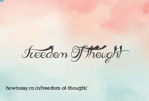 Freedom Of Thought