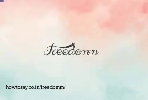 Freedomm