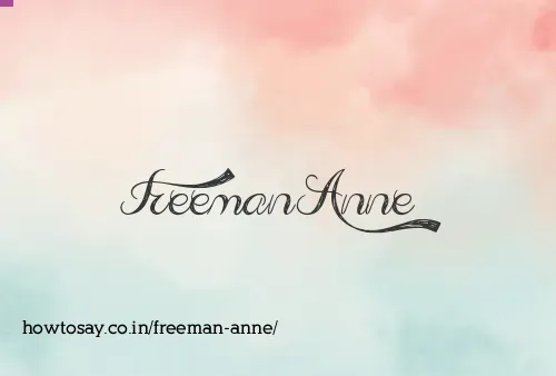Freeman Anne