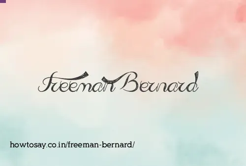 Freeman Bernard