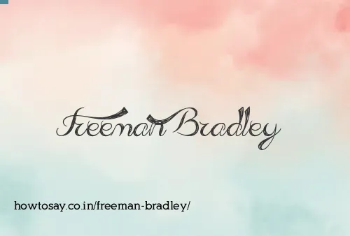 Freeman Bradley