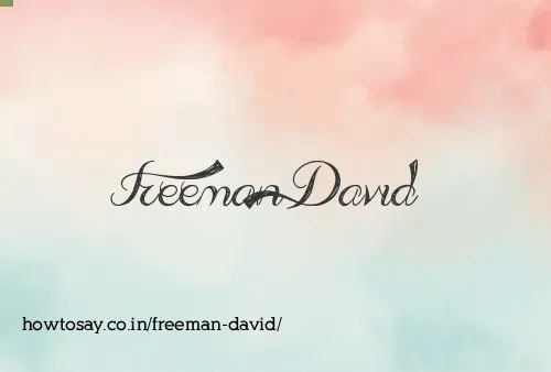 Freeman David
