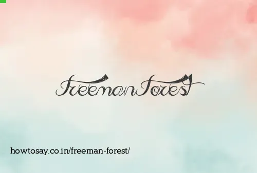 Freeman Forest