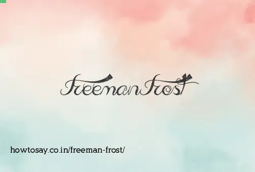 Freeman Frost