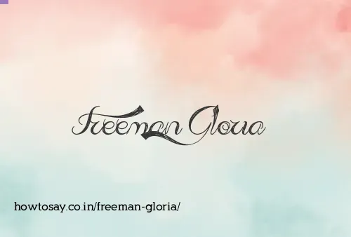 Freeman Gloria