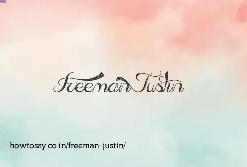 Freeman Justin