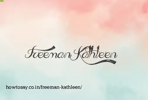 Freeman Kathleen
