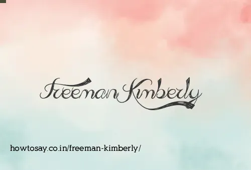 Freeman Kimberly