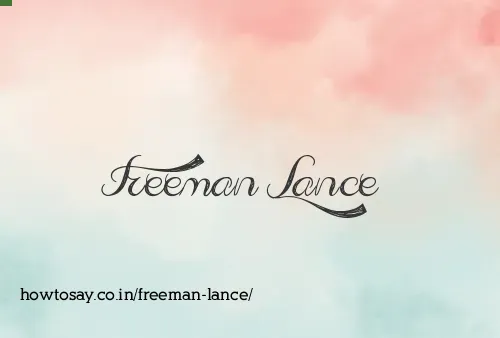 Freeman Lance