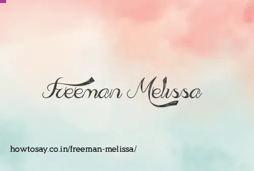 Freeman Melissa