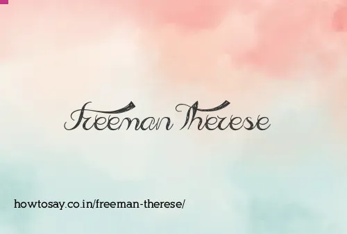 Freeman Therese