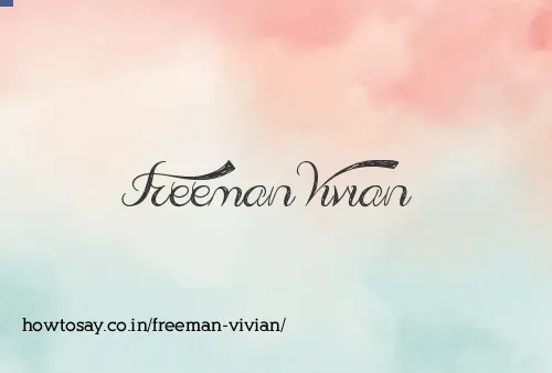 Freeman Vivian