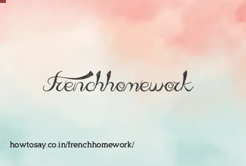 Frenchhomework