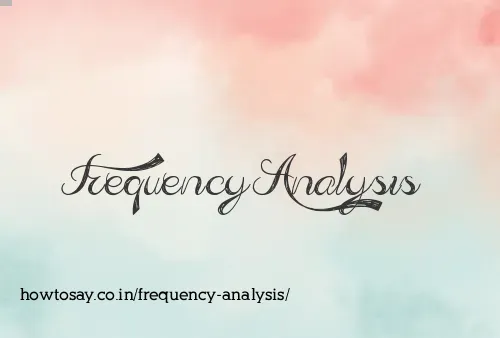 Frequency Analysis