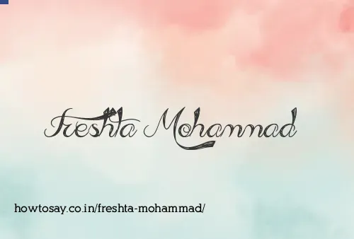 Freshta Mohammad