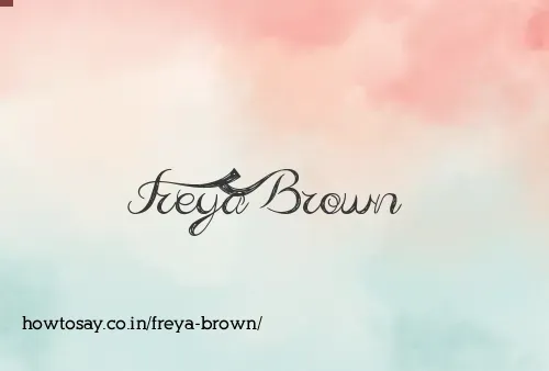 Freya Brown
