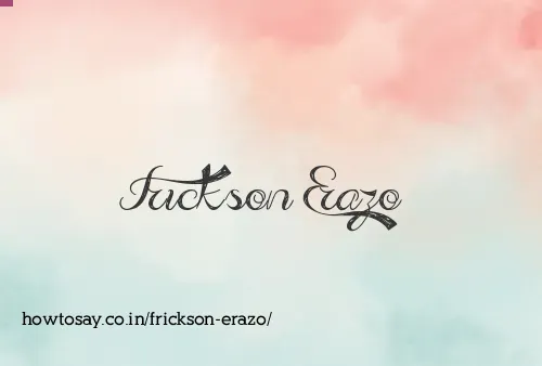 Frickson Erazo