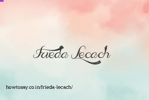 Frieda Lecach
