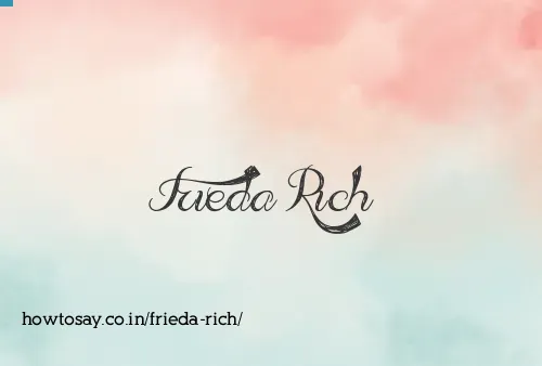 Frieda Rich