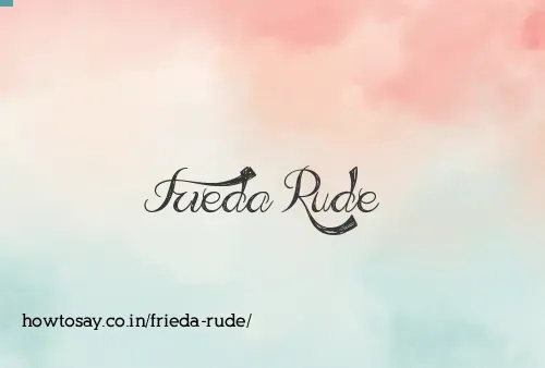 Frieda Rude