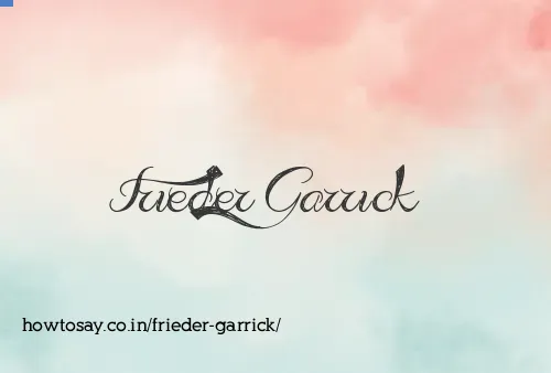 Frieder Garrick