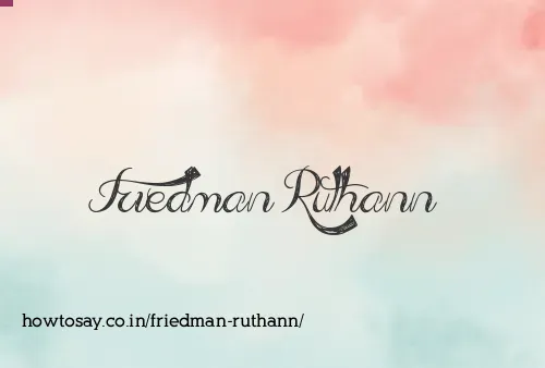 Friedman Ruthann