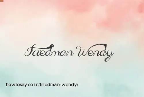 Friedman Wendy