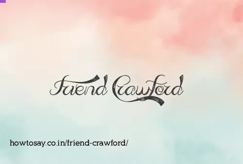 Friend Crawford
