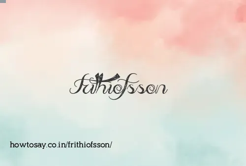 Frithiofsson