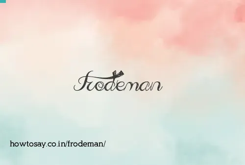 Frodeman